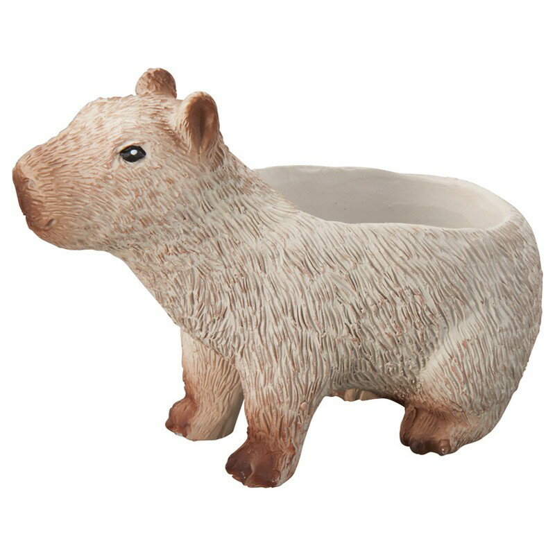 植木鉢 おしゃれ 友膳/カピバラポット/5E3939【01】 ガーデニング・園芸用品 フラワーポット レジン鉢