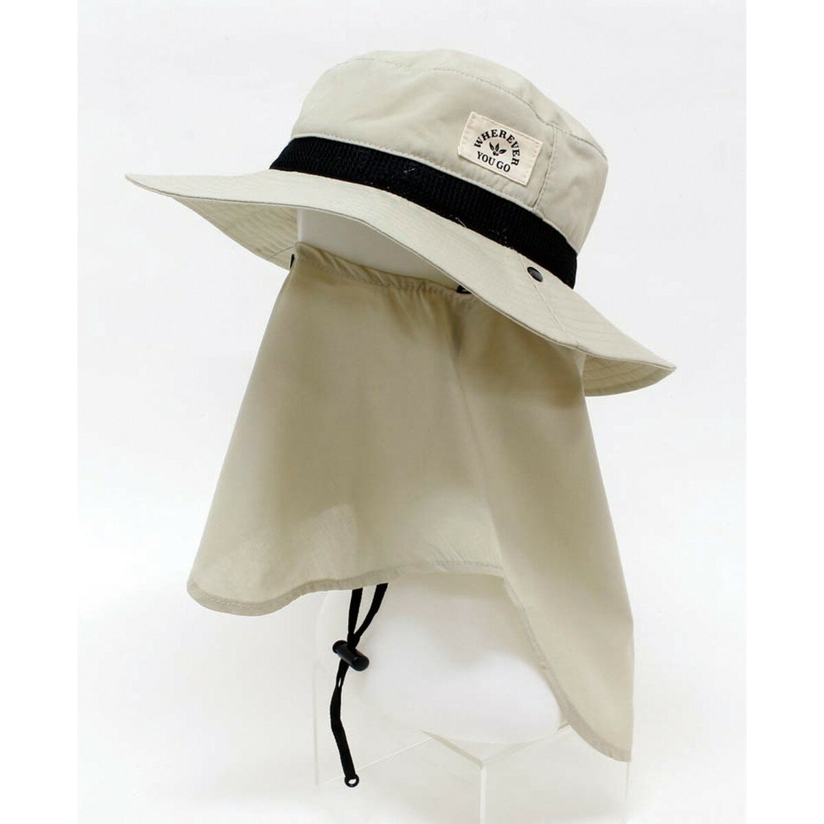 丸和貿易/ガーデニング帽子 フェイスガード アイボリー/400888001【07】[3ケ] ガーデニング・園芸用品 ..