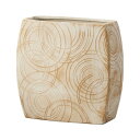 クレイ/MINAMO_24L12.5W24H IVORY/175-653-391【01】 花器、リース 花器・花瓶 陶器花器