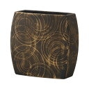 クレイ/MINAMO_24L12.5W24H BLACK/175-653-891【01】 花器、リース 花器・花瓶 陶器花器