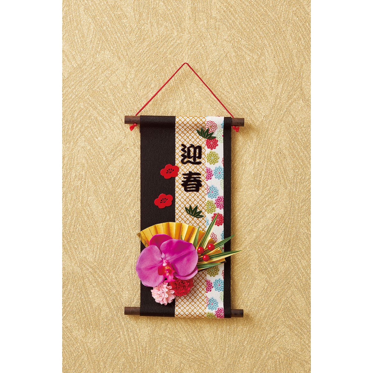 【造花】松村工芸/ちりめんタペストリーキット クロ/199-2202-10【01】 造花（アーティフィシャルフラ..