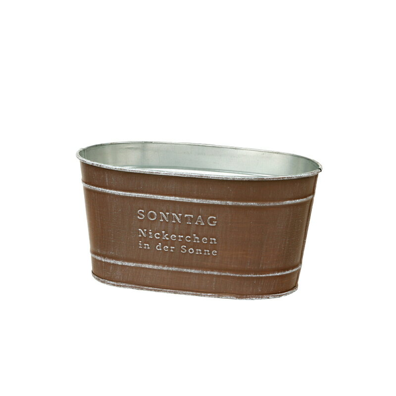 大橋新治商店/31−122 ゾンターク ブラウン D3W【01】[6個] 花器、リース 花器・花瓶 ブリキ・アイアン