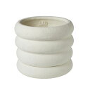 PTMD/Vinnie white cement pot big ridges XL 白【07】【取寄】 ガーデニング・園芸用品 植木鉢・フラワーポット セメント鉢