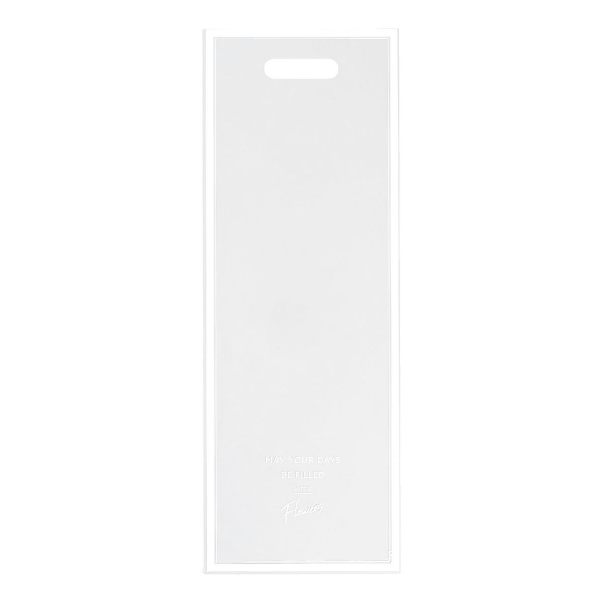 東京リボン/デザイン花袋・ハンディスクエア ホワイト/62448-1【01】 ラッピング用品 、梱包資材 ラッピング袋・プレゼント袋 ギフトパック