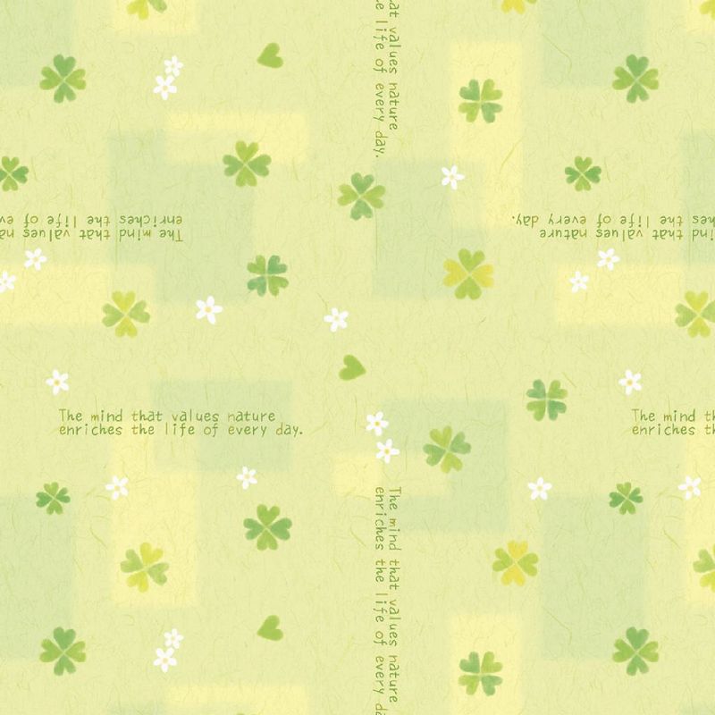 ササガワ/包装紙10枚ロール ハッピークローバー半/49-7564【01】 ラッピング用品 、梱包資材 ラッピングペーパー(包装紙) 包装紙(平判)