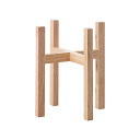 クレイ/Wood stand combi_31L31W35H NATURAL/688-011-312【01】 花器、リース フラワースタンド 花台・花瓶台