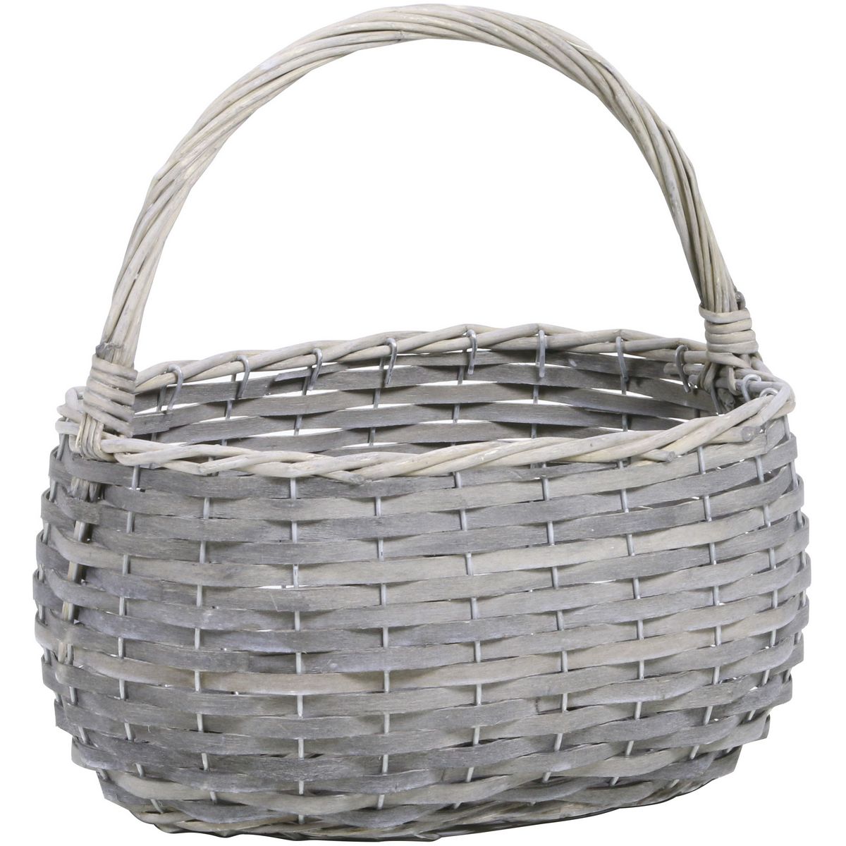 SG Wonder zone/SliceWoodWireBasket 733－021G【01】【取寄】 花器、リース 花器・花瓶 バスケット（花かご）のサムネイル
