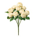 【造花】MAGIQ東京堂/フランソワローズブッシュ #37 CREAM クリーム/FM000061-037【01】 造花(アーティフィシャルフラワー) 造花 花材「は行」 バラ