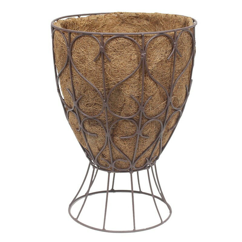 村田屋産業/ココバスケットスタンドスリムM/3086【07】 花器、リース 花かご・フラワーバスケット ワイヤーバスケット