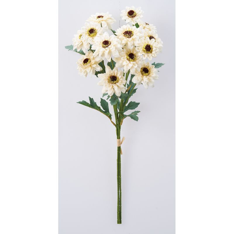 アスカ/デージーバンチ（1束3本） クリームホワイト/A-34555-11 造花（アーティフィシャルフラワー） 造花 花材「た行」 デージー