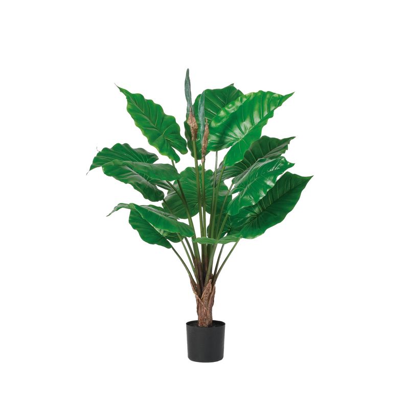 【人工観葉植物】アスカ/アロカシア（ポット付） グリーン/A-51069-51A【01】 造花（アーティフィシャ..