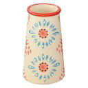 HEADS/ハンドメイドプリントフラワーベース−11(12個)/HNP-FB11【01】 花器、リース 花器・花瓶 陶器花器
