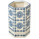 HEADS/ハンドメイドプリントフラワーポット−20(1個)/HNP-FPO20【01】 花器、リース 花器・花瓶 陶器花器