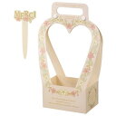 HEADS/フラワーリースハートPPトレイ‐2/クリーム(10枚)/WRH-PBL2【01】 花器、リース 花器・花瓶 プラスチック・アクリル花器