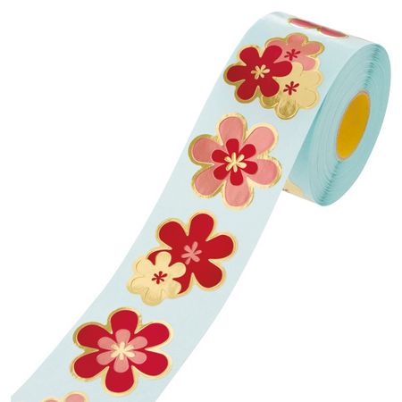 HEADS/ラブリーフラワーロールシール−1（500枚）/LVF-1RS【01】 ラッピング用品 、梱包資材 ラッピング..