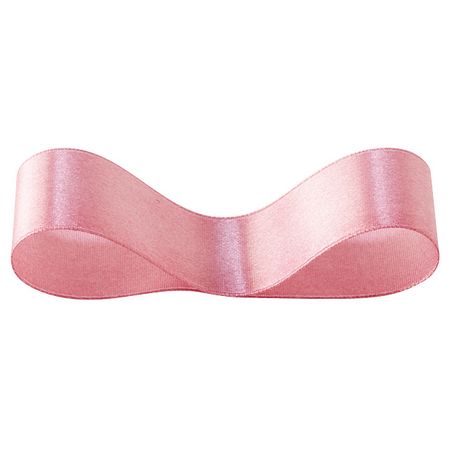 HEADS/サテンリボンSMOKYPINK25mm（1巻）/2506R【01】 リボン サテンリボン プレーンサテンリボン