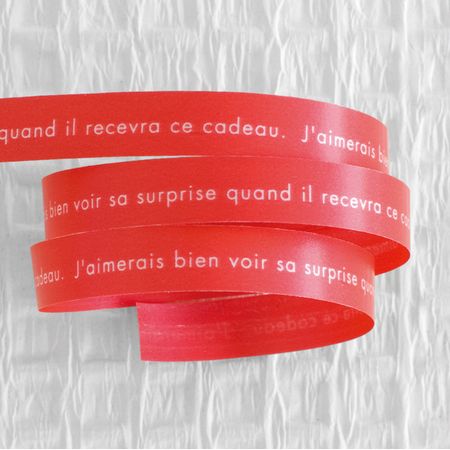 HEADS/シャーププリントカーリングリボンレッド−7（1巻）/SRP-R7【01】 リボン サテンリボン カーリングサテンリボン