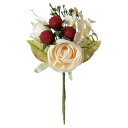HEADS/フルリールアレンジメント/ラズベリーホワイト−9(6個)/ZAR-YM9【01】 花資材・フローリスト道具 フラワーピック フラワーピッ...