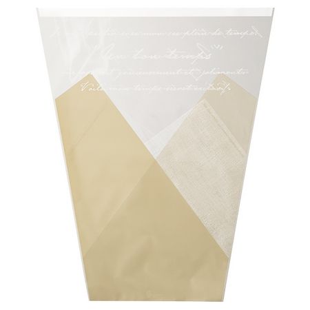 HEADS/ホワイトラインブーケOPPバッグ−2/ベージュ(50枚)/WLB-BOP2【01】 ラッピング用品 、梱包資材 ラッピング袋・プレゼント...