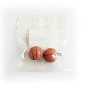 NBK日本紐釦貿易/スポーツチャーム バスケ 15mm 2個入/C22-BS【10】 手芸用品 アクセサリー アクセサリーパーツ 手作り 材料
