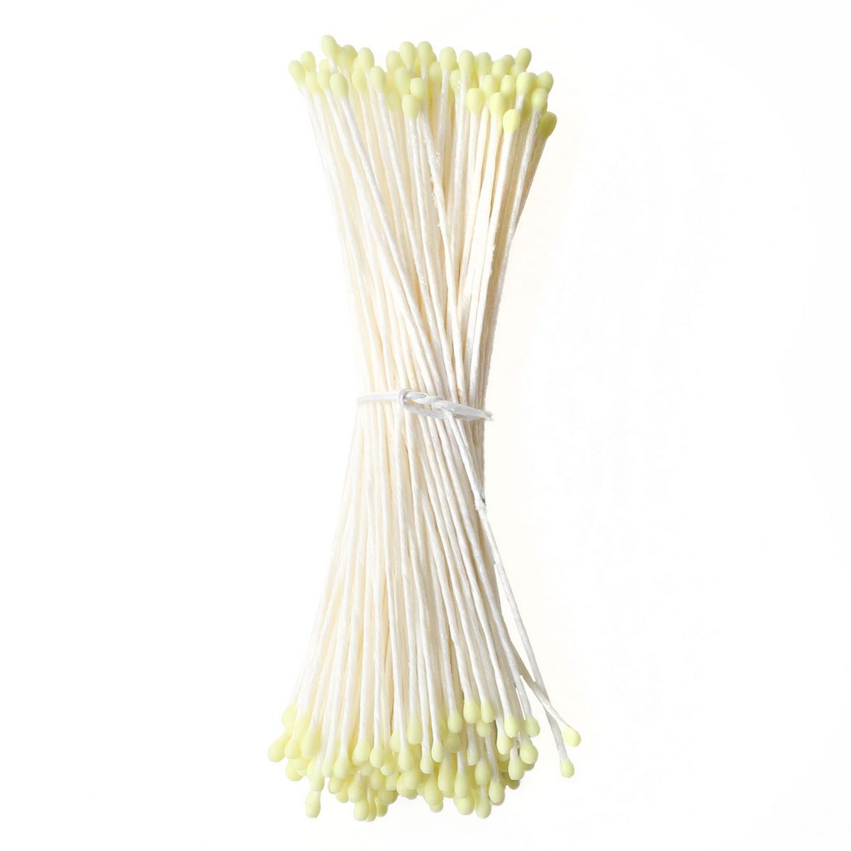 NBK/つまみ細工用花芯 ペップ 黄 長さ約4.5cm 玉1mm 約144本入り/S54-19【10】 花資材・フローリスト道具 造花用資材・材料 ペップ(花芯)