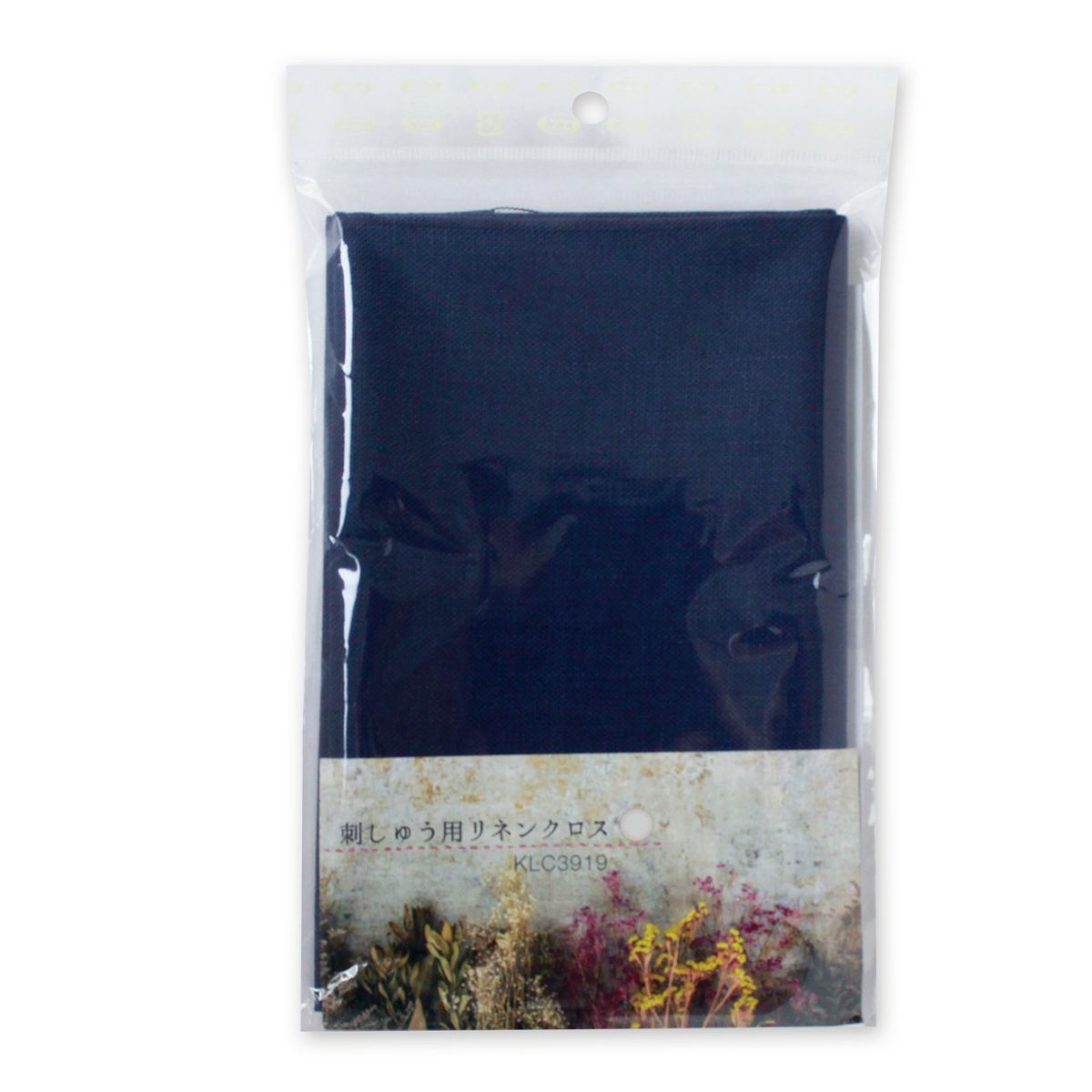 NBK/刺しゅう用リネンクロス 約50×68cm ネイビー/KLC3919-NB【10】【取寄】 手芸用品 刺しゅう 刺しゅうクロス 手作り 材料