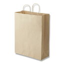 HEIKO/25チャームバッグ KA 未晒無地 50枚/003282410【07】 ラッピング用品 、梱包資材 ラッピング袋・プレゼント袋 紙袋(ペーパーバッグ...