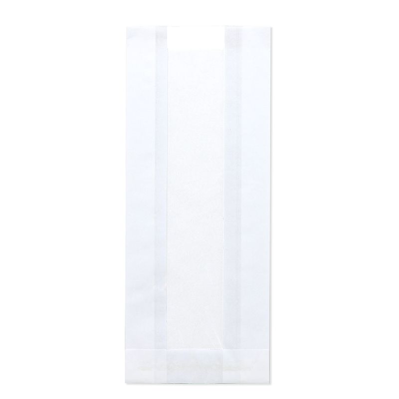 HEIKO/窓付耐油ガゼットパック ロング 白無地 100枚/004180110【07】 ラッピング用品 、梱包資材 ラッ..