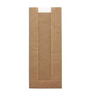 HEIKO/窓付耐油ガゼットパック ロング 未晒無地 100枚/004180111【07】 ラッピング用品 、梱包資材 ラッピング・梱包資材 食品包材