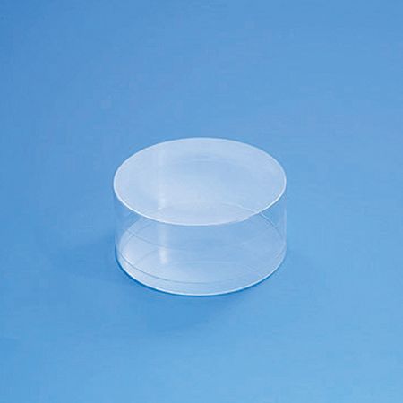 HEIKO/クリスタルBOX 円柱 小浅 10個/006854100【07】 ラッピング用品 、梱包資材 ラッピング箱・ギフトボックス クリアケース(ボックス)