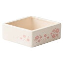 松野ホビー/菱形ポット(小) 花柄アイボリー/SP-1299【01】 花器、リース 花器・花瓶 陶器花器
