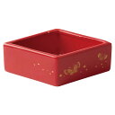 松野ホビー/菱形ポット(小) 蝶柄赤/SP-1300【01】 花器、リース 花器・花瓶 陶器花器