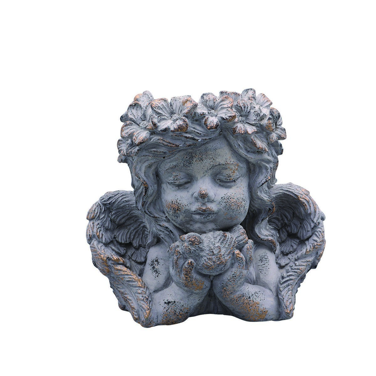 DELLKI/アンゲルス A－GY/ER29GY【07】【取寄】[2個] ガーデニング用品 ポット・鉢 セメントのサムネイル