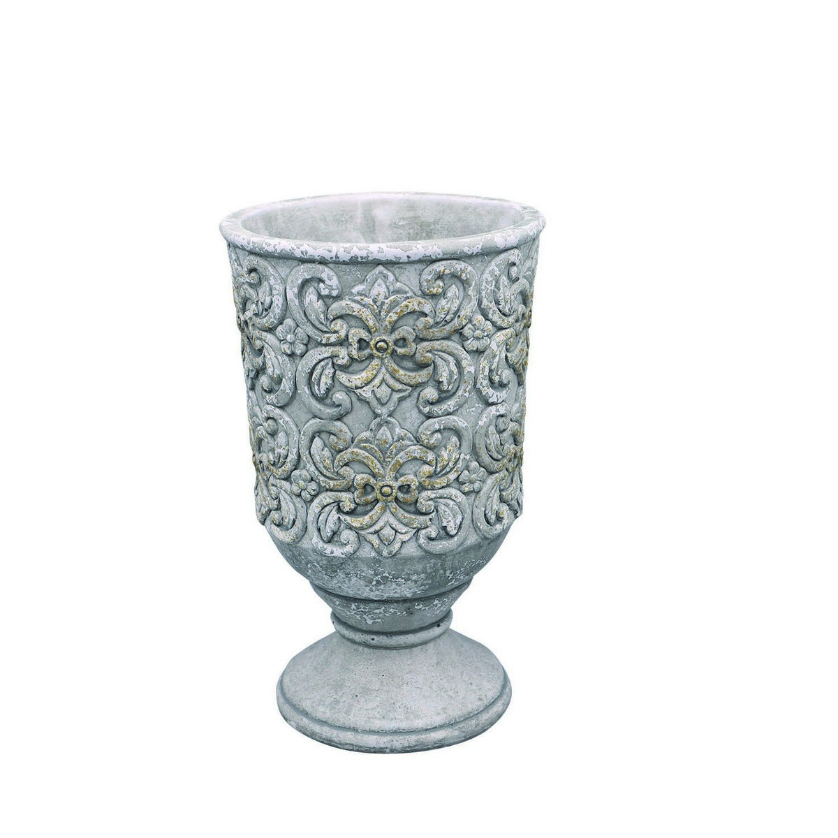 DELLKI/ローブスタンドロング S－GY/ER50GY【07】【取寄】[2個] ガーデニング用品 ポット・鉢 セメントのサムネイル