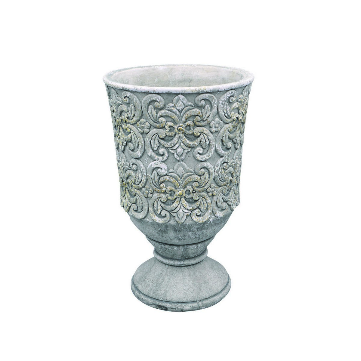 DELLKI/ローブスタンドロング L－GY/ER51GY【07】【取寄】[2個] ガーデニング用品 ポット・鉢 セメントのサムネイル