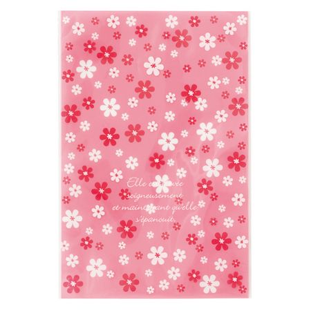 HEADS/ラブリーフラワーOPPギフトバッグ−5(50枚)/LVF-OP5【01】 ラッピング用品 、梱包資材 ラッピング袋・プレゼント袋 OPP...