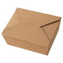 HEADS/無地ランチボックス／クラフト－2（50枚）/MK-LUB2【01】【取寄】 ラッピング用品 梱包資材 ラッピング 梱包資材 食品包材