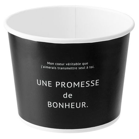 HEADS/ボヌールカップ−2／ブラック（100個）/BNR-CUB2【01】 花器、リース 花器・花瓶 紙製花器