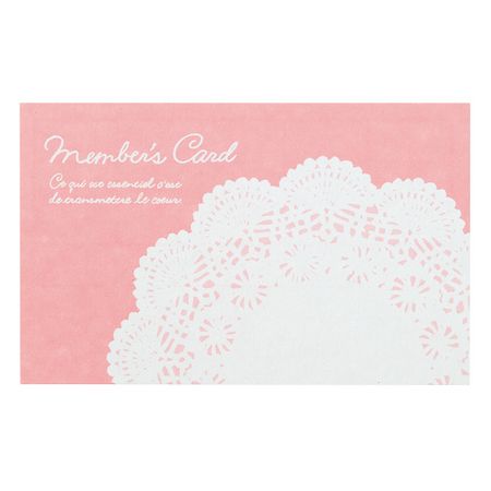 HEADS/レースメンバーズカード−1（100枚）/LA-S1【01】 ラッピング用品 、梱包資材 メッセージカード ..