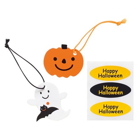 HEADS/ハロウィンアソートミニタッグ（30枚）/HW-T1【01】 ラッピング用品 、梱包資材 ラッピングタグ ギフトタグ