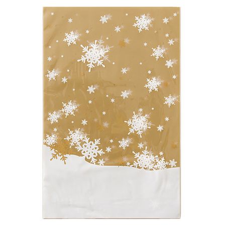 HEADS/ゴールドスノーOPPギフトバッグ−4(50枚)/XGS-O4【01】 ラッピング用品 、梱包資材 ラッピング袋・プレゼント袋 OPP袋・...