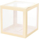 YDM/ディスプレイキューブ(22X22)3P クリーム/MCY-0535CR【01】 花器、リース 花器・花瓶 紙製花器