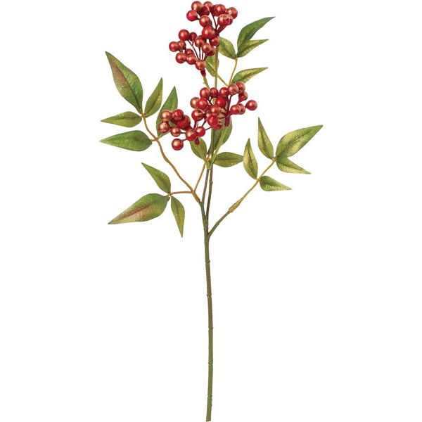 【造花】YDM/ブラッシュ南天スプレー レッド/FS-5433R【01】 造花（アーティフィシャルフラワー） 造花実物、フェイクフルーツ ナンテン