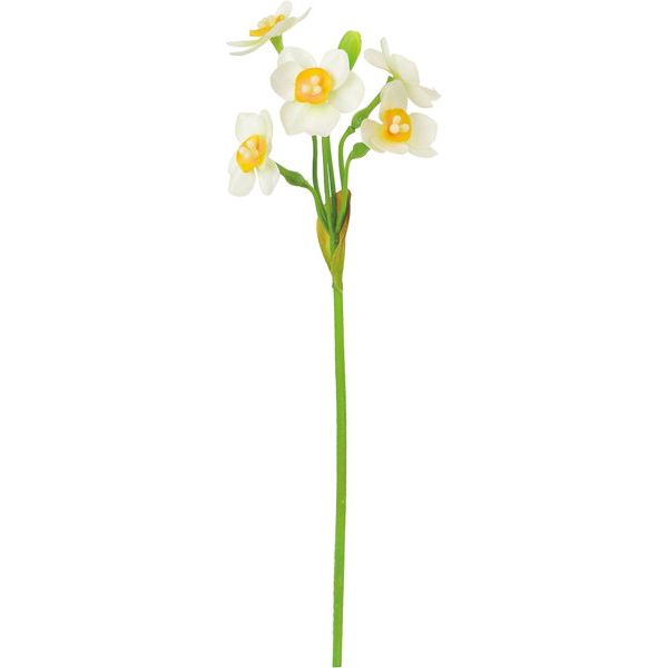 【造花】YDM/水仙ショート ホワイトイエロー/FS-5421W/Y【01】【取寄】 造花（アーティフィシャルフラワー） 造花 花材「さ行」 スイセン（水仙）