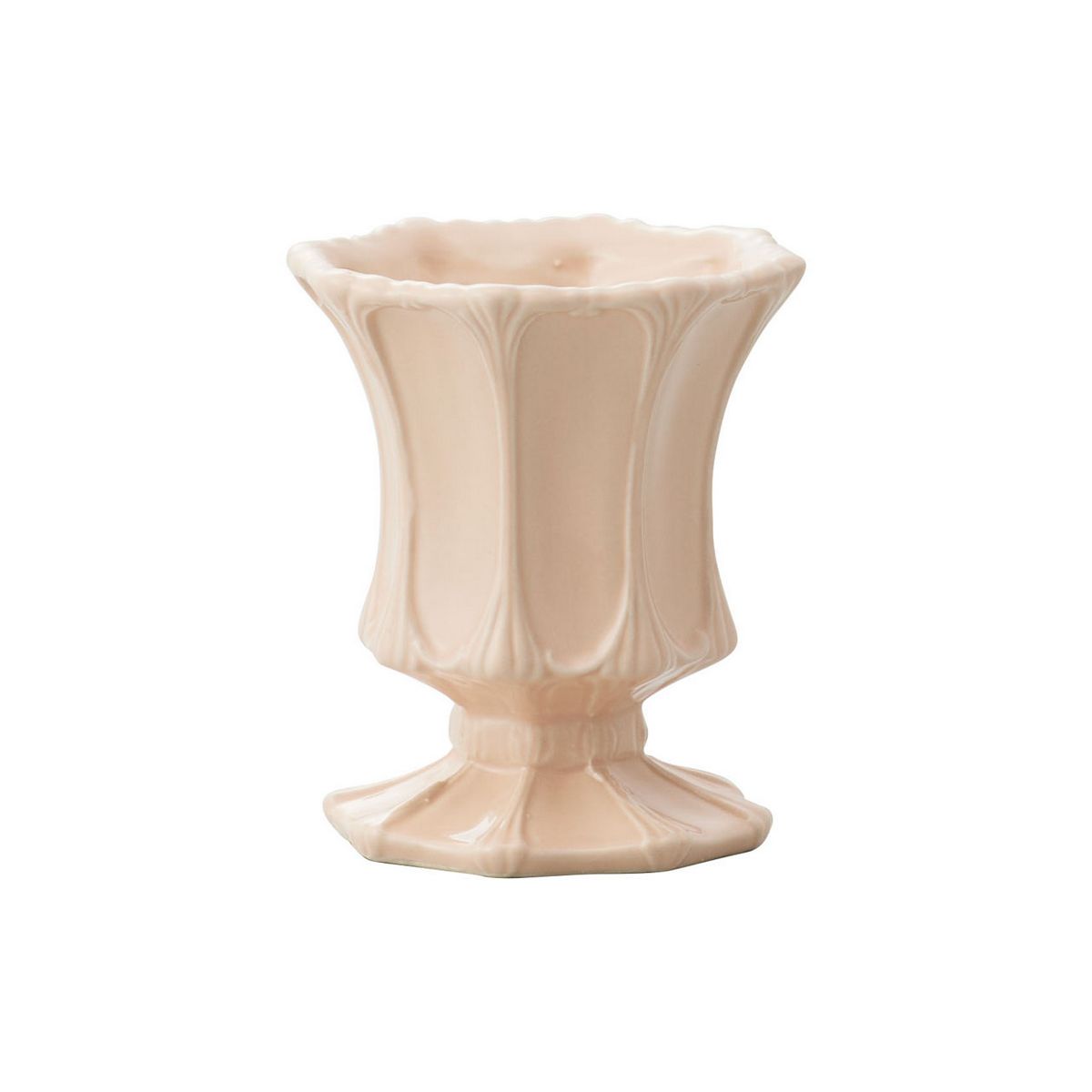 クレイ/Lorraine＿10φ11H PINK BEIGE/120-442-530【01】[2個] 花器、リース 花器・花瓶 陶器花器