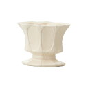 クレイ/Lorraine＿12．5L6．5W9．5H IVORY/120-443-310【01】【取寄】[2個] 花器、リース 花器・花瓶 陶器花器