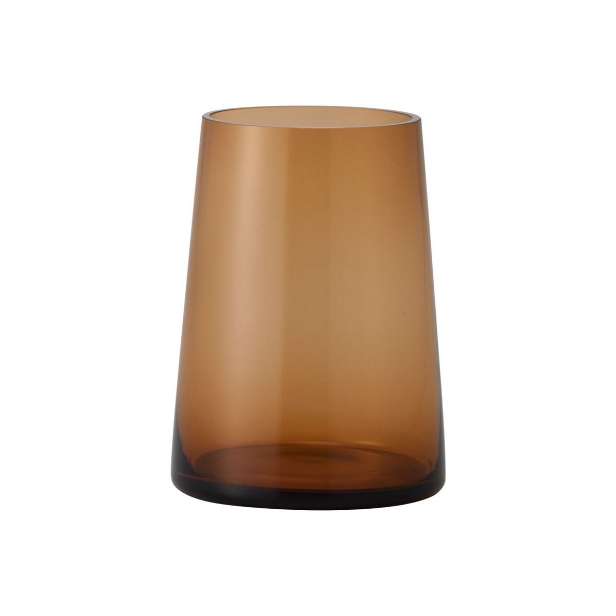 クレイ/conicaglass＿14φ19H BROWN/777-753-200【01】 花器、リース 花器・花瓶 ガラス花器