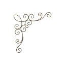 NatureDesigns/ワイヤーコーナー小 2コ入り チョコ 40270/40270【01】 花器、リース 花器・花瓶 ワイヤー花器