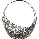 NatureDesigns/ローズムーン・大 ブラック/44940【01】 花器、リース 花かご・フラワーバスケット ワイヤーバスケット