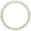 NatureDesigns/パスタリース22 40474 ゴールド【01】 花器、リース リース土台(ベース) ワイヤーリース